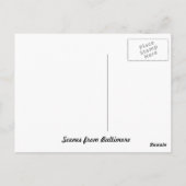 Szenen aus Baltimore Postkarte (Rückseite)
