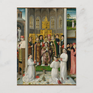 Szenen aus dem Leben von Saint Augustine Postkarte