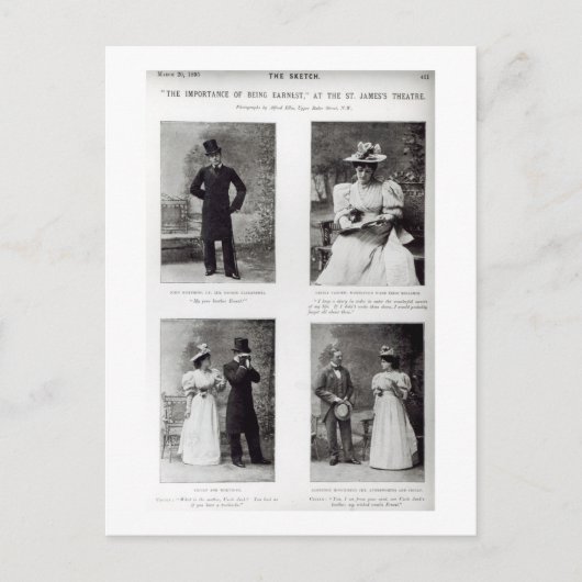 Szenen aus der Bedeutung des Ernstes, von Os Postkarte (Vorderseite)