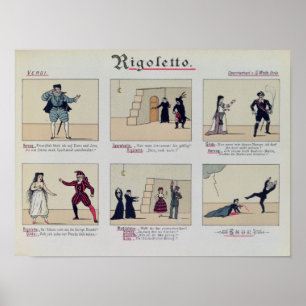 Szenen aus der Oper 'Rigoletto' Poster