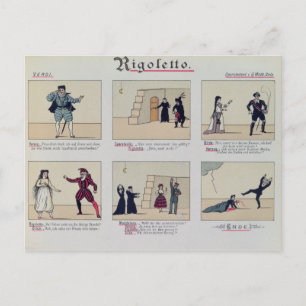 Szenen aus der Oper 'Rigoletto' Postkarte