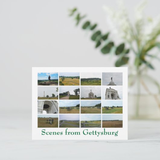 Szenen aus Gettysburg Postkarte (Stehend Vorderseite)