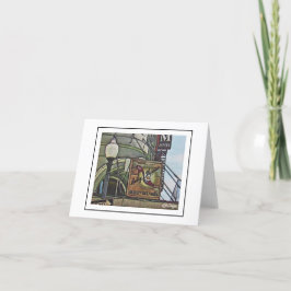 Szenen aus New Orleans Notecard Dankeskarte