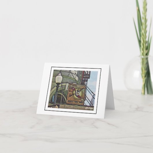 Szenen aus New Orleans Notecard Dankeskarte (Vorderseite)