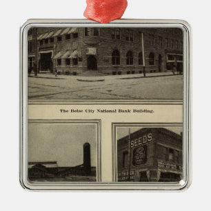Szenen, Boise, Idaho Silbernes Ornament