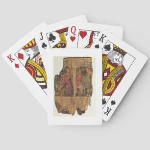 Szenen der Bankgeschäfte, Seite von einem Spielkarten