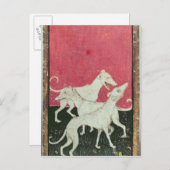 Szenen der höflichen Hasen Postkarte (Vorne/Hinten)