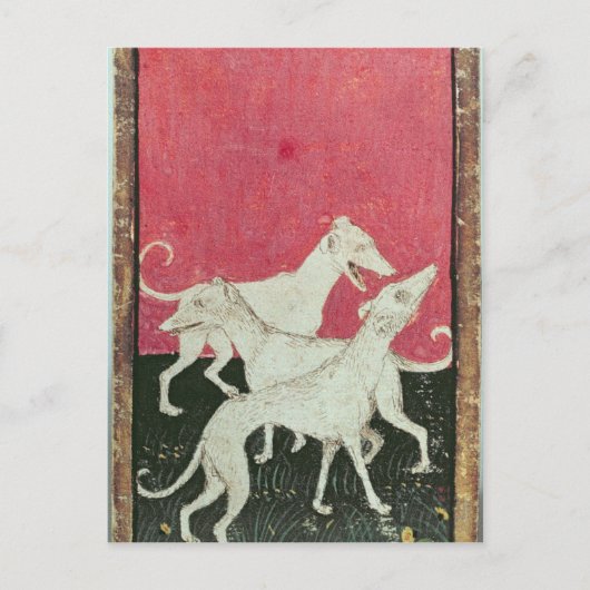 Szenen der höflichen Hasen Postkarte (Vorderseite)