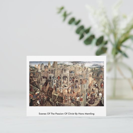 Szenen der Leidenschaft Christi von Hans Memling Postkarte (Stehend Vorderseite)