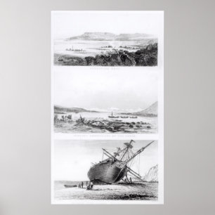 Szenen der Reparatur des "Beagle" Poster