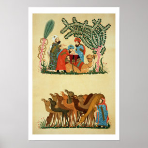 Szenen genommen von einem Manuskript des 'Maqamat Poster