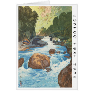 Szenen in den Japanischen Alpen, Kurobe Fluss Yosh