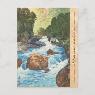 Szenen in den Japanischen Alpen, Kurobe-Fluss Yosh Postkarte