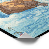 Szenen in den Japanischen Alpen, Kurobe River Yosh Poster (Ecke)