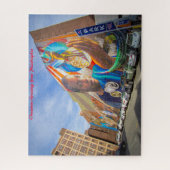 Szenen in Philadelphia Street. Weihnachtsgrüße Puzzle (Vertikal)