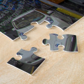 Szenen in Philadelphia Street. Weihnachtsgrüße Puzzle (Seite)