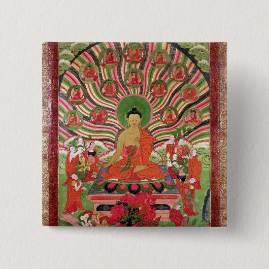 Szenen vom Leben von Buddha Button (Vorderseite)