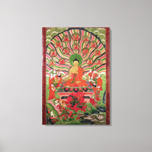 Szenen vom Leben von Buddha Leinwanddruck