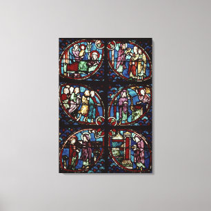 Szenen vom Leben von Johannes der Baptist Leinwanddruck