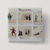 Szenen von der Oper 'Rigoletto Button (Vorderseite)