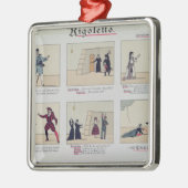Szenen von der Oper 'Rigoletto Ornament Aus Metall (Links)