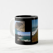 Szenen von der Pazifikküste-Landstraße Zweifarbige Tasse (Vorderseite Links)