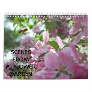 Szenen von einem Blumen-Garten Kalender