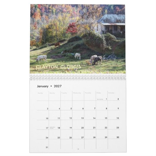 SZENEN VON GEORGIA KALENDER (Jan 2027)