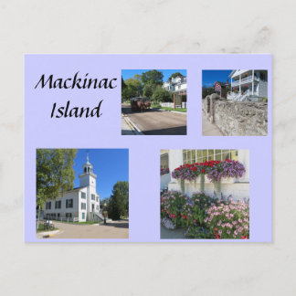 Szenen von Mackinac Postkarte