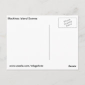 Szenen von Mackinac Postkarte (Rückseite)