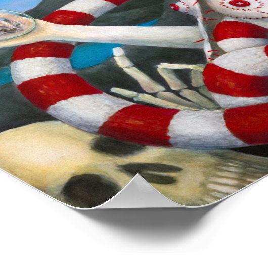 "Szension" von Christiane Cegavske Poster (Ecke)