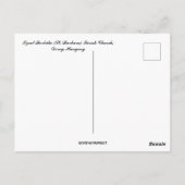 Szent Borbála Parish Church Dorog Ungarn Design Postkarte (Rückseite)