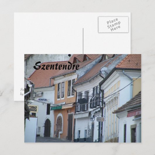 Szentendre Postkarte (Vorne/Hinten)