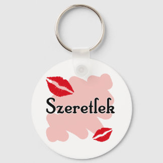 Szeretlek - Ungarisch I Liebe Sie Schlüsselanhänger