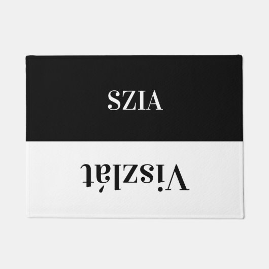 Szia - Grüße auf Ungarisch Fußmatte (Vorderseite)