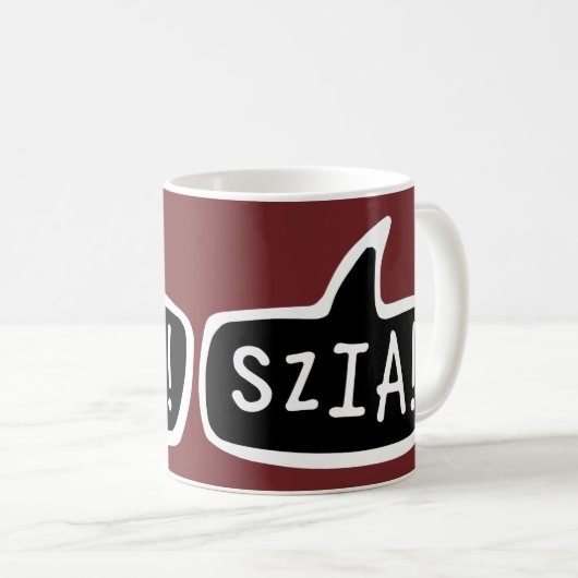 SZIA! Ungarische Sprachenlobby Kaffeetasse (VorderseiteRechts)