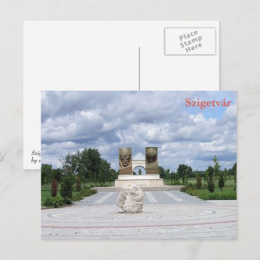 Szigetvár - Ungarn Postkarte (Vorne/Hinten)