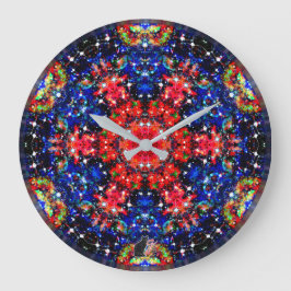 Szintillation Stellar Kaleid Große Wanduhr