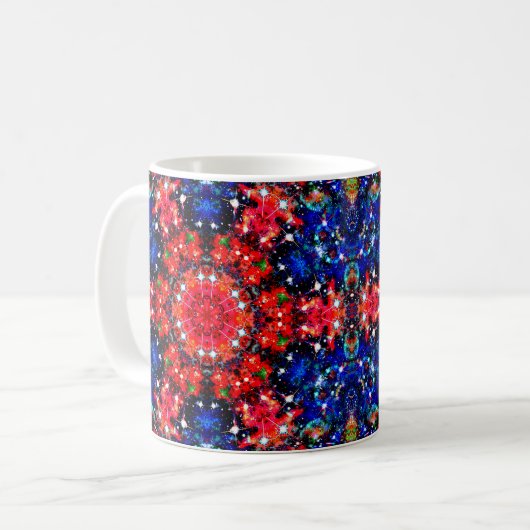 Szintillation Stellar Kaleid Kaffeetasse (Vorderseite Links)