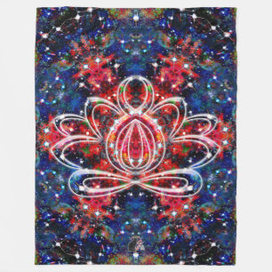 Szintillation Zen Lotus Fleecedecke