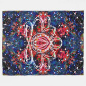 Szintillation Zen Lotus Fleecedecke (Vorderseite (Horizontal))
