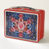 Szintillation Zen Lotus Metall Brotdose (Vorderseite)