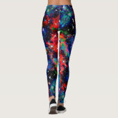 Szintillationssternfeld in allen Print-Leggings Leggings (Rückseite)