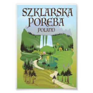 Szklarska Poreba‎ Polen Reiseplakat Fotodruck