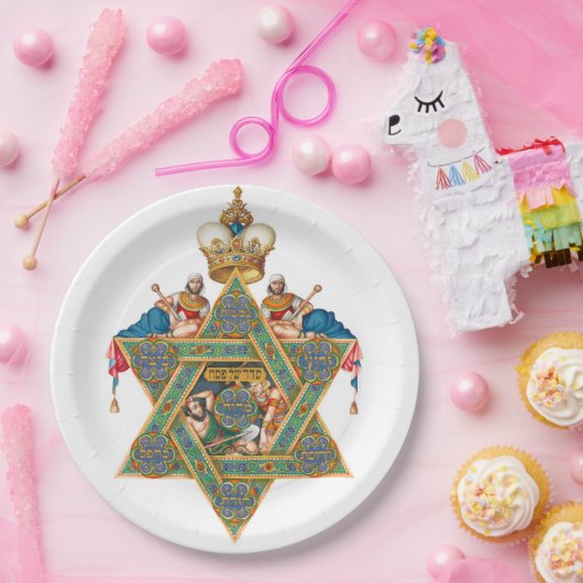 Szyk Haggadah Seder Pappteller (Party)