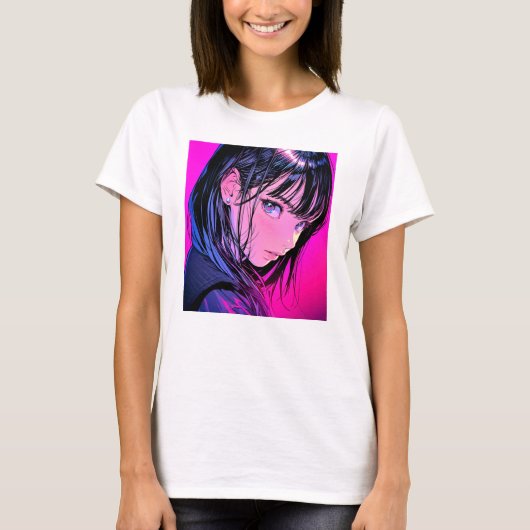 Tシャツ T-shirt｜ドアップ close-up｜寿司娘 GenerativeAI T-Shirt (Vorderseite)