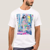 Tシャツ T-shirt|Colorful JK 寿司娘 GenerativeAI T-Shirt (Vorderseite)