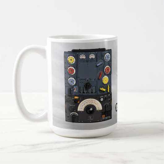 T1154 R1155 Lancaster Bomber WWII Funkrufzeichen Kaffeetasse (Links)