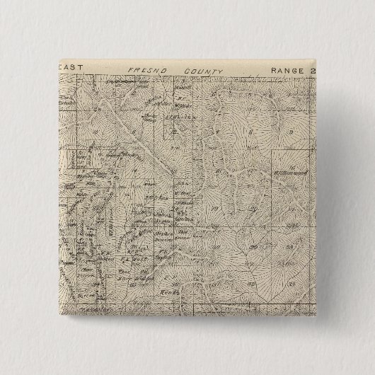 T1415S R2829E Tulare Landkreis Karte Button (Vorderseite)