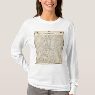 T1415S R3031E Tulare County Abschnitt-Karte T-Shirt